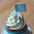 Cupcakes mit Aprikosen-Sirup