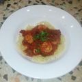 Spaghetti alla puttanesca e Scampi