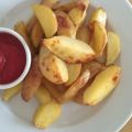 Potatowedges with homemade tomato ketchup