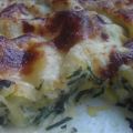 Bärlauch Lasagne mit Spinat und Blauschimmelkäse