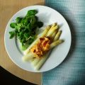Spargel mit Pfirsich-Vinaigrette