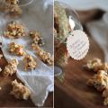 Weiße Schokocrossies mit Mandeln und Cranberrys