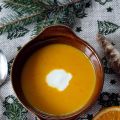 Kürbis - Orangen - Suppe mit Ingwer