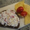 Frischkäse: Tomaten und Taccos