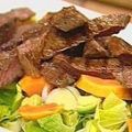 Papaya-Steak-Salat