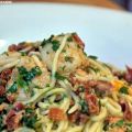 Spaghetti mit würzigen Garnelen