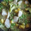 Grünes Fisch-Curry