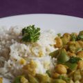 Cantaloupe-Curry mit Reis