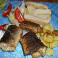 Aal satt. frisch gebraten...