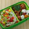 Bento Nr. 367 Reis- und Hackbällchensalat