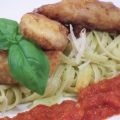Piccata vom Seeteufel auf Bärlauchpasta an[...]