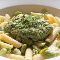 Rigatoni mit jungen Dicken Bohnen und Pesto aus[...]