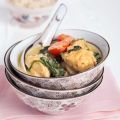 Fischcurry mit Spinat