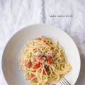 Pasta mit Gorgonzolasauce und Tomaten ♥