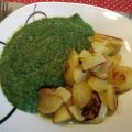 Ein Evergreen - Cremespinat mit Bratkartoffeln