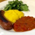 Merguez, Eischaum und Paprikasalsa