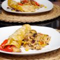 Enchilada de Pollo mit Gemüsereis