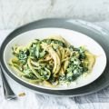 Spaghetti con spinaci e gorgonzola