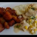 Pikantes Hühnchen mit ungarischen Kartoffeln