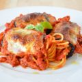 Involtini di melanzane e spaghetti alla Claudia