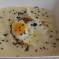 Pastinakencreme mit Orangensaft und Wachtelei -[...]