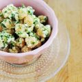 Kichererbsensalat mit Petersilie & Feta.