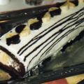 Schoko-Bananen-Bisquitrolle