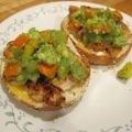 Bagels mit Hähnchen, Avocado und Trauben