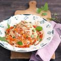Möhren-Haselnuss-Spaghetti