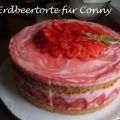 Erdbeer - Sahne - Torte mit Mandelbiskuit