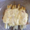 Spargel-Schinken-Gratin