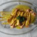 Spargel und Lachs mit Orangenbuttersauce