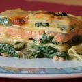 Lachslasagne mit Gorgonzola - Bechamel