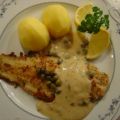 Seelachsfilet mit Ei-Sardellenkruste...