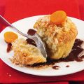 Kokos-Bananen-Soufflés mit Nugatsauce