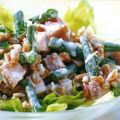 Weizen-Bohnen-Salat mit Schinken und Meerrettich