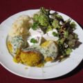 Hirsebratlinge mit Kräutersoße, Blumenkohl und[...]