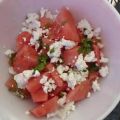 Wassermelonensalat mit Feta und Minze